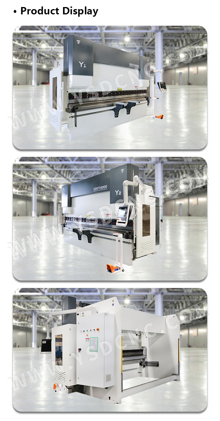 WE67k 200ton4000 CNC Electro-hydraulic Press Brake Machine with DA-53T (6) WE67k 200ton4000 CNC Electro-hydraulic Press Brake Machine with DA-53T (6)