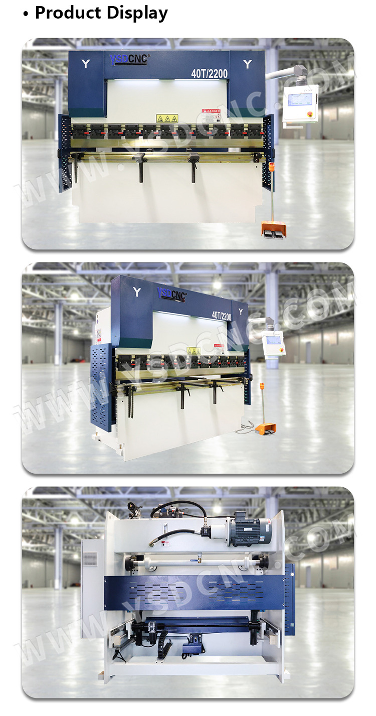 WC67K 40TON2200 Servo Hydraulic Press Brake with TP10, Sheet Bending Machine for Sale (6) WC67K 40TON2200 Servo Hydraulic Press Brake with TP10, Sheet Bending Machine for Sale (6)