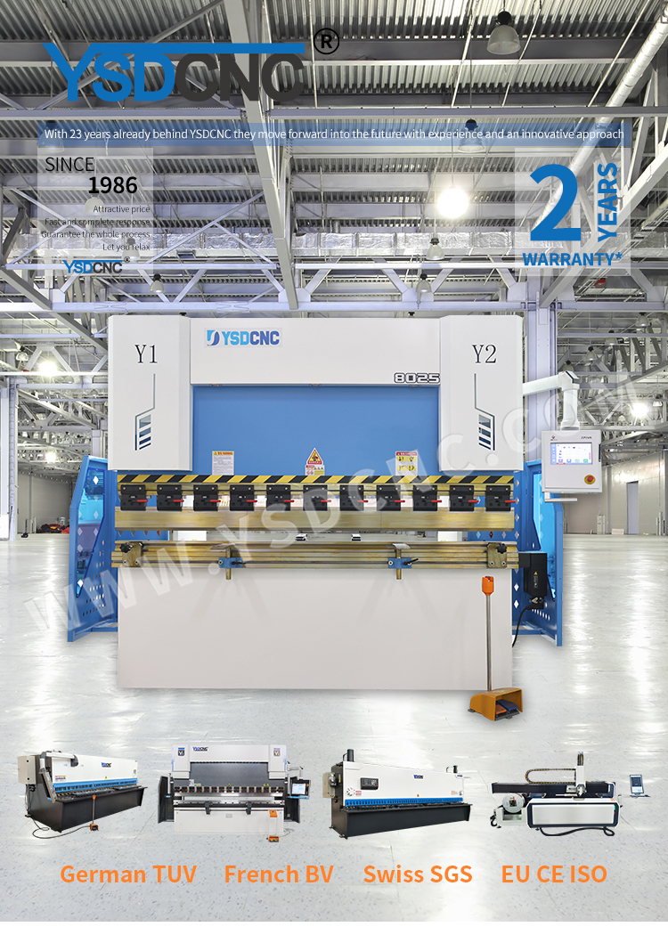 WC67K 80TON2500 Servo Hydraulic Press Brake with TP10, Sheet Bending Machine for Sale (4)