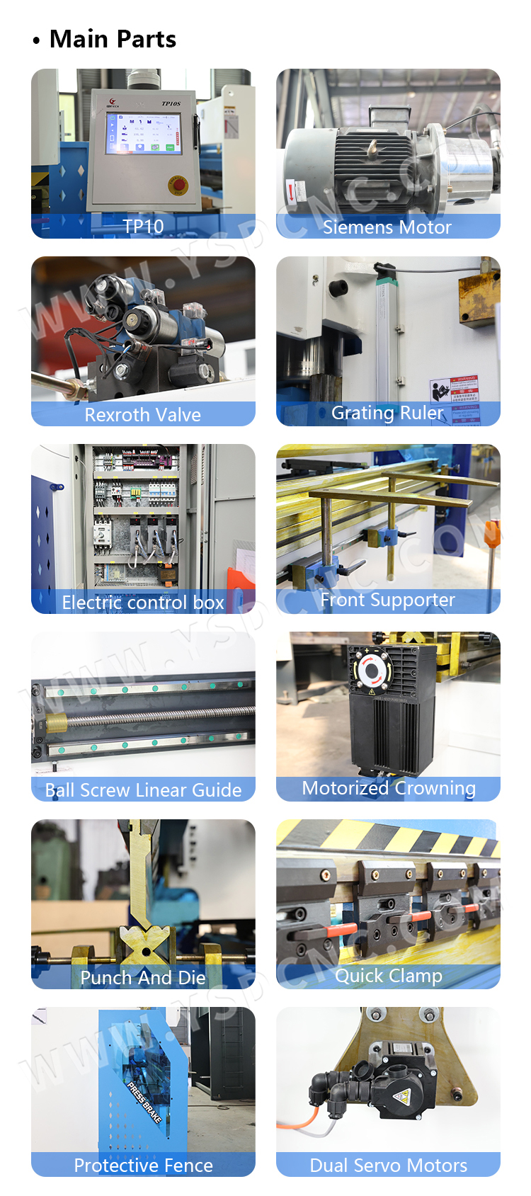 WC67K 80TON2500 Servo Hydraulic Press Brake with TP10, Sheet Bending Machine for Sale (5)