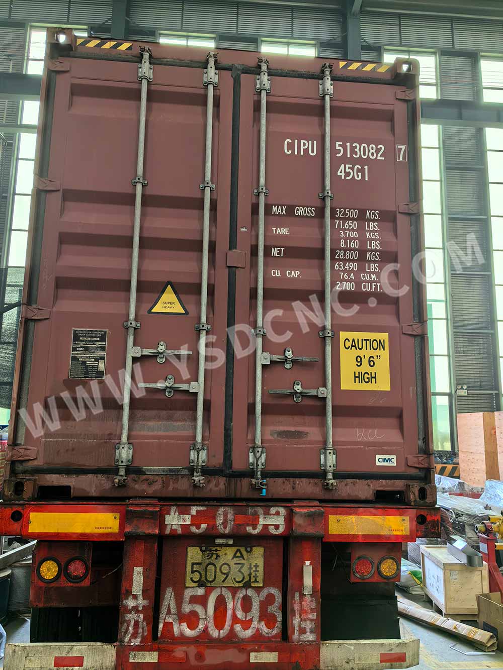 Thailand-Press brake machine Model WC67K-160T3200&Hydraulic shearing machine Model QC12K-6&times;3200 (6)