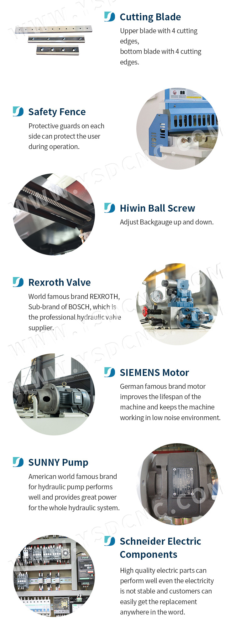 QC11K x3200 Hydraulic Guillotine Shearing Machine with E21S (7)