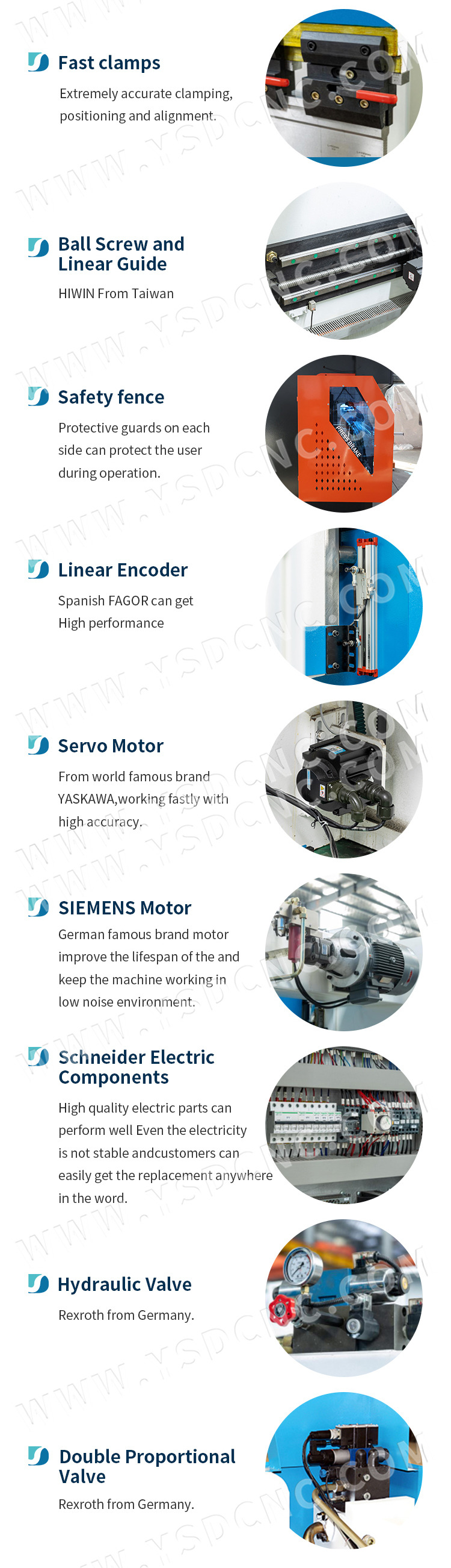 WE67k 63ton2500 CNC Electro-hydraulic Press Brake Machine with DA-53T (10)