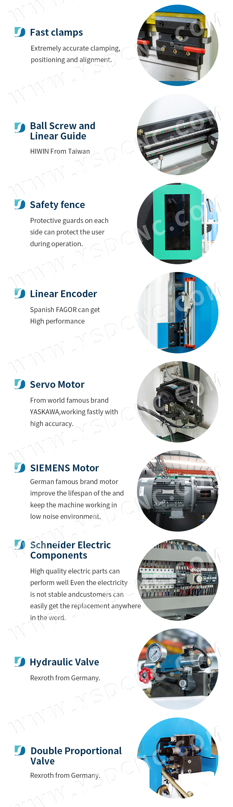 WC67K 80TON2000 NC Hydraulic Press Brake Machine with EL 19T (9)