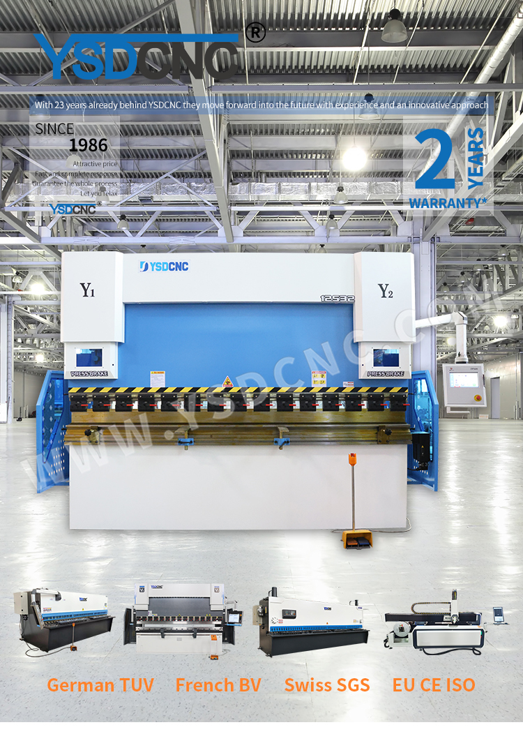 WC67K 125TON3200 Servo Hydraulic Press Brake with TP10, Sheet Bending Machine for Sale (4)