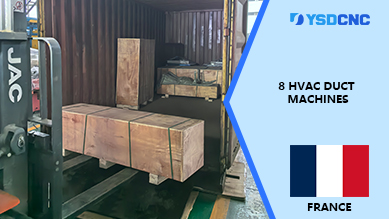 8 Hvac Duct Machines shipped to France
