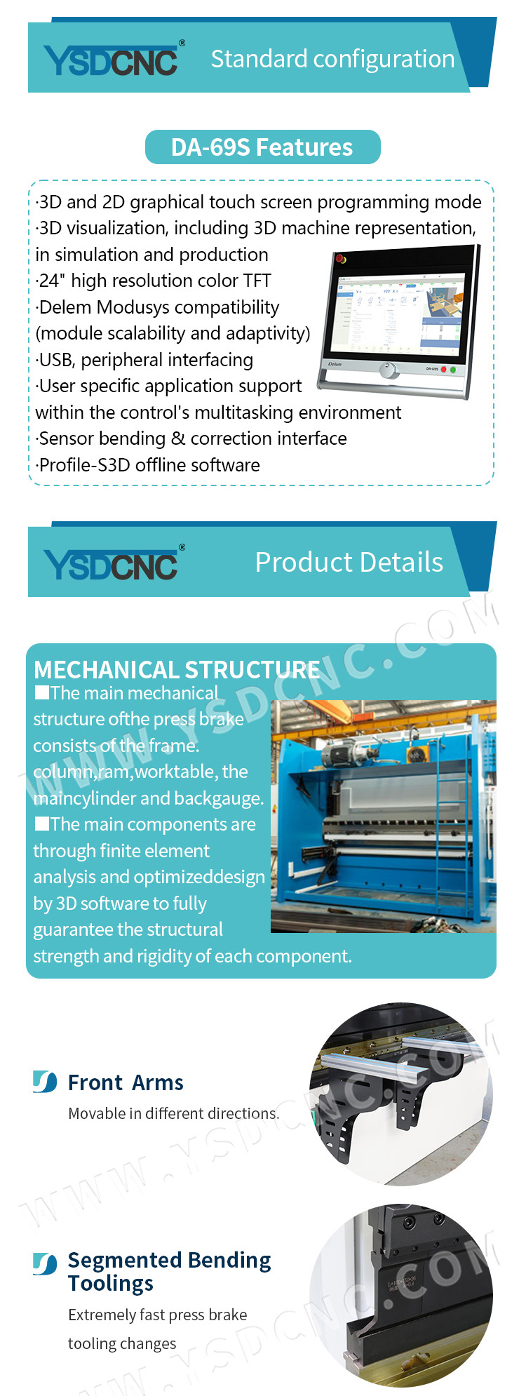 WE67k400ton6000 Hydraulic CNC Press Brake Machine,CNC Sheet Bending Machine with DA-69S (9)