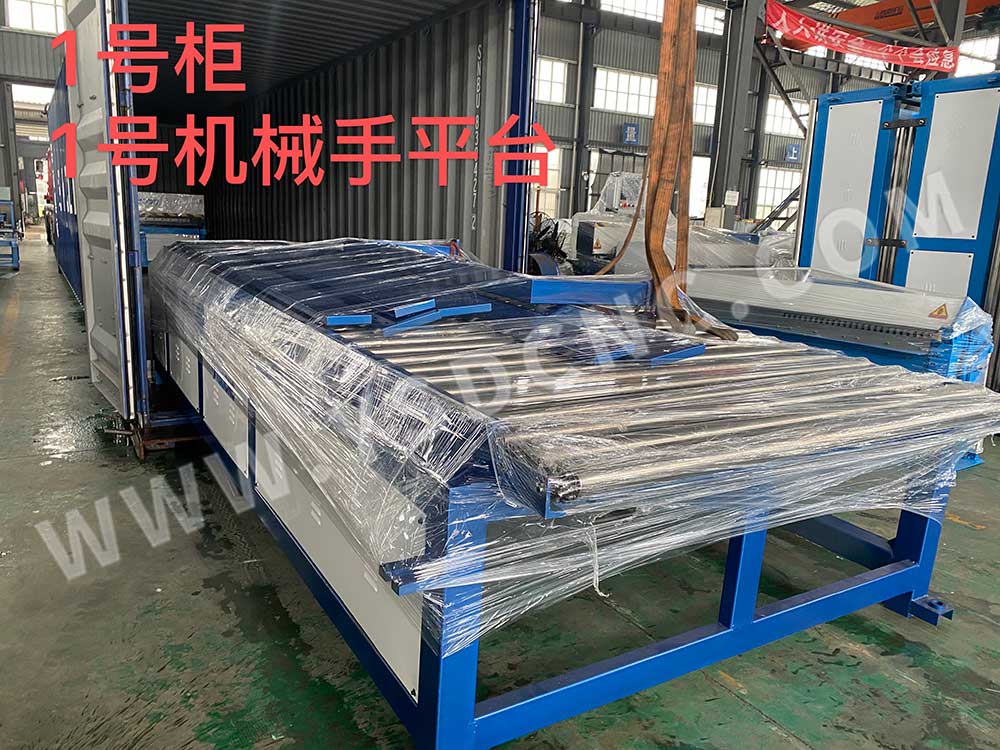 South Korea- 6 set HVAC duct machine&one set Electric rolling machine& one set folding machine (4)