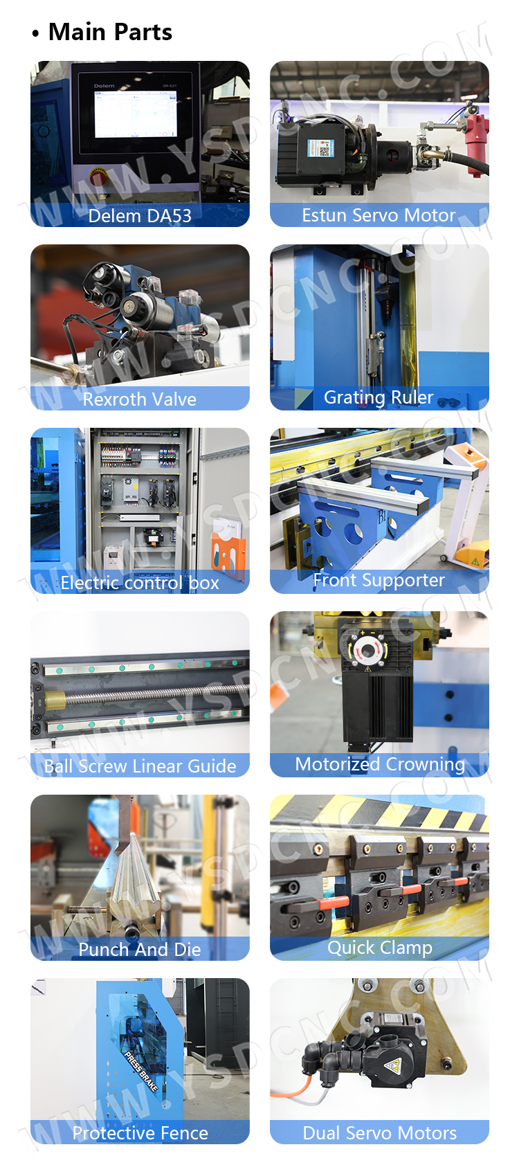 WE67k 100ton2500 CNC Electro-hydraulic Press Brake Machine with DA-53T (5)