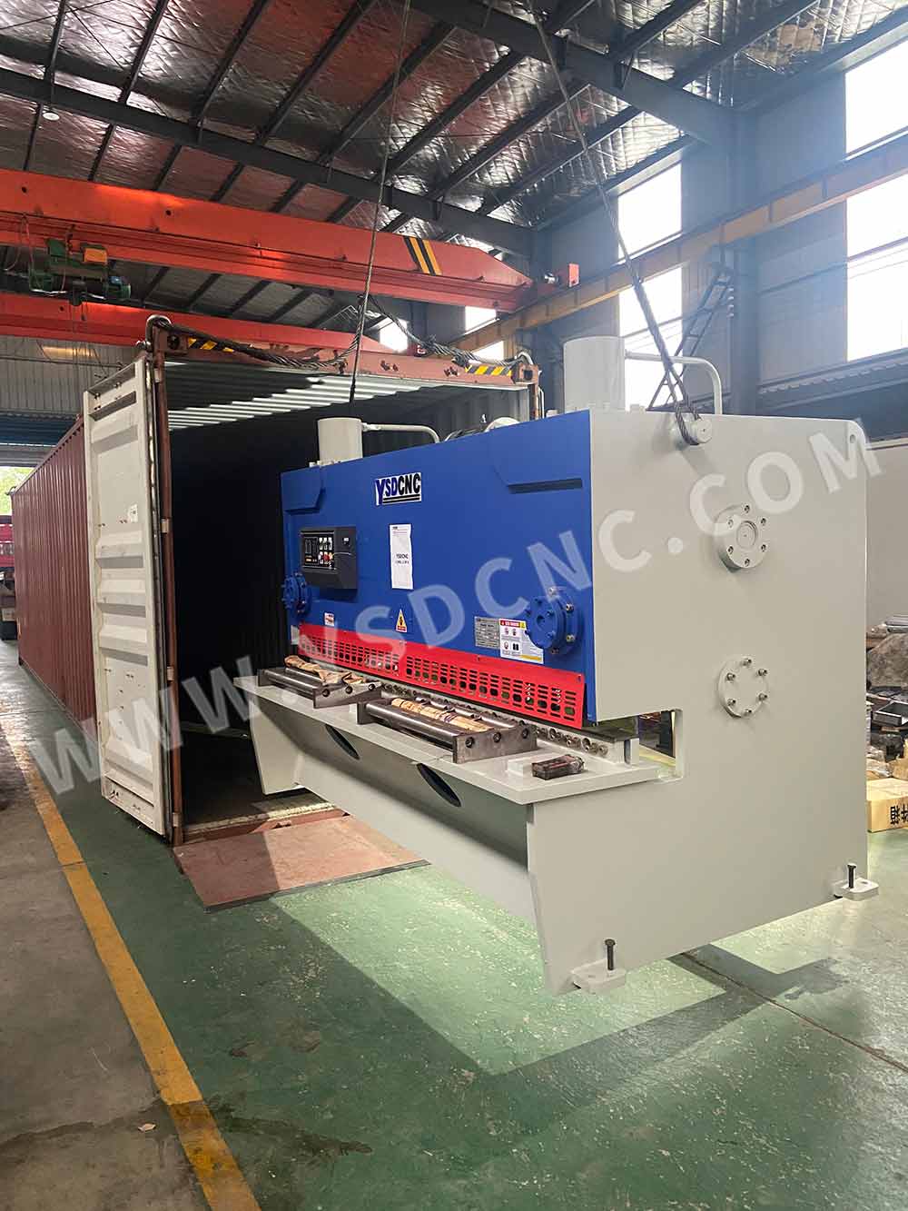 Russia- 1 set press brake & 1 set hydraulic cutting machine (1)