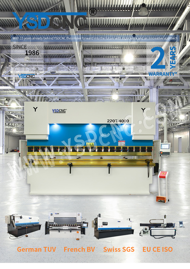 WC67K 220TON4000 NC Hydraulic Press Brake Machine with E310 (3)
