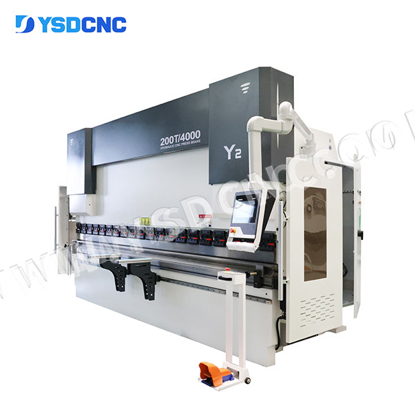 WE67k 200ton4000 CNC Electro-hydraulic Press Brake Machine with DA-53T 