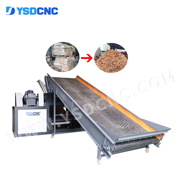 1300 Pallet Wood Shredder with 5m Feed Belt