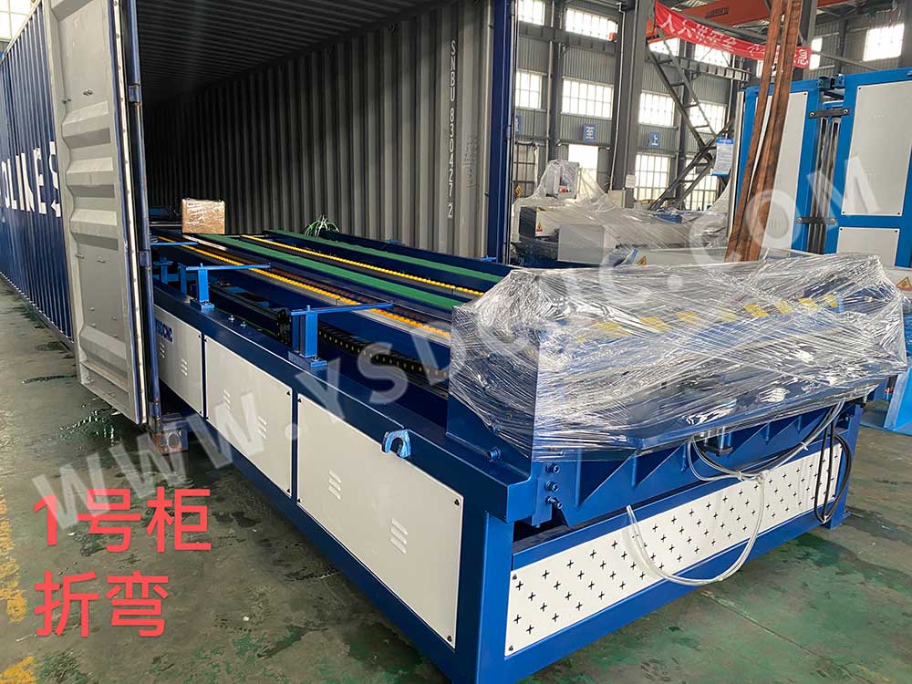 South Korea- 6 set HVAC duct machine&one set Electric rolling machine& one set folding machine (3)