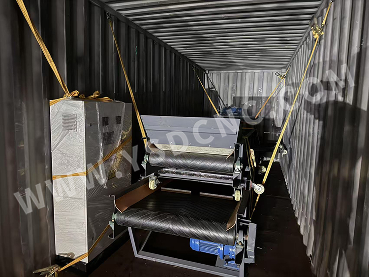 1 shredder & 1 conveyors sent to the Spain (2)