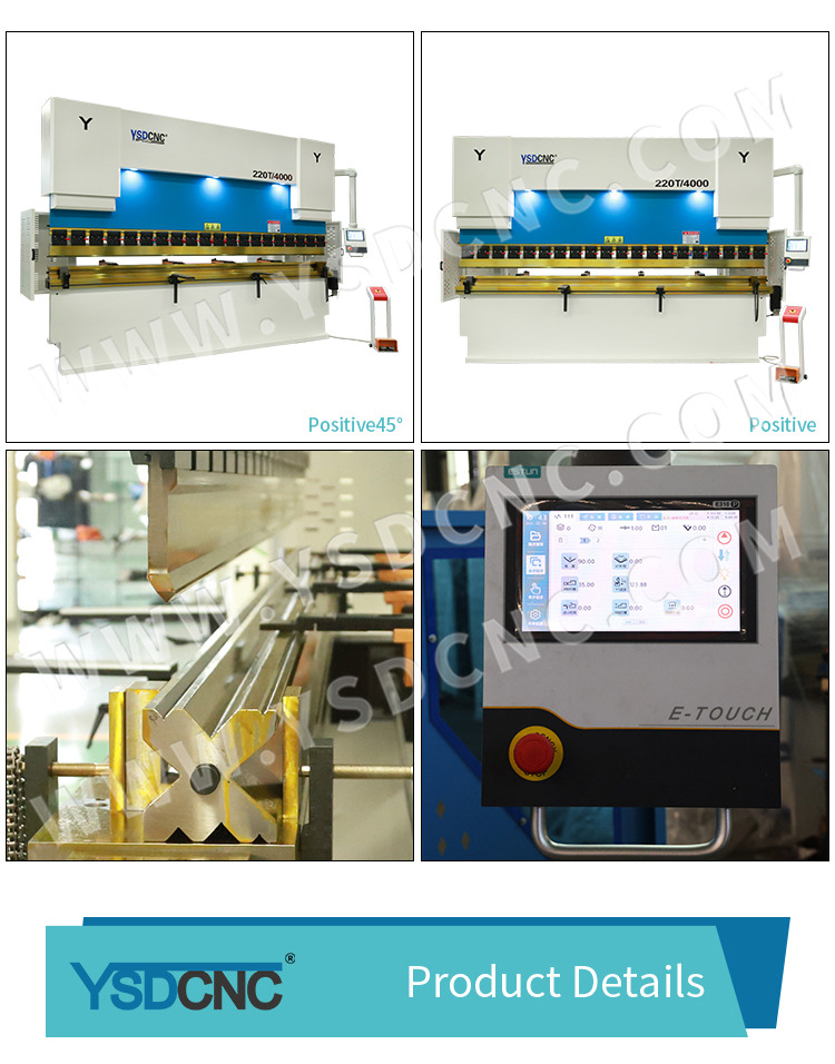 WC67K 220TON4000 NC Hydraulic Press Brake Machine with E310 (4)