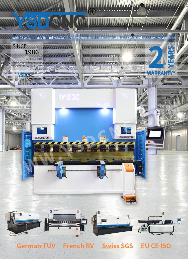 WE67k 100ton2500 CNC Electro-hydraulic Press Brake Machine with DA-53T (4)