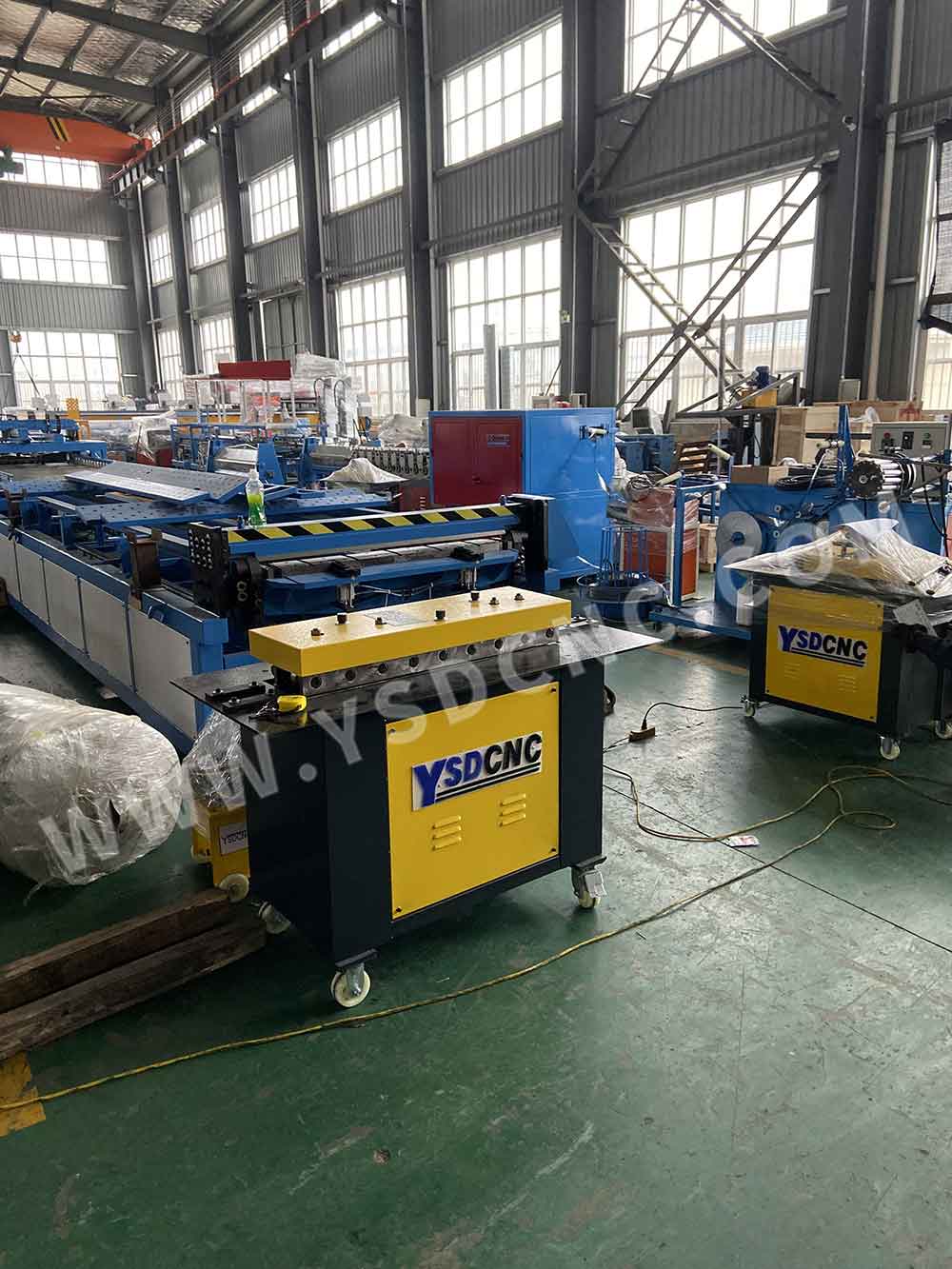 United States- 1 set HVAC duct machine&one set Electric cutting machine&1 set Lock forming machine&1 setSeam closer machine&1 setFolding machine (1)
