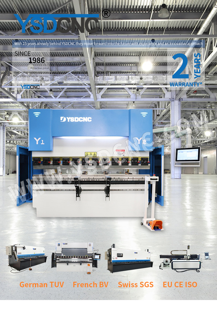 WE67k 63ton2500 CNC Electro-hydraulic Press Brake Machine with DA-53T (4)