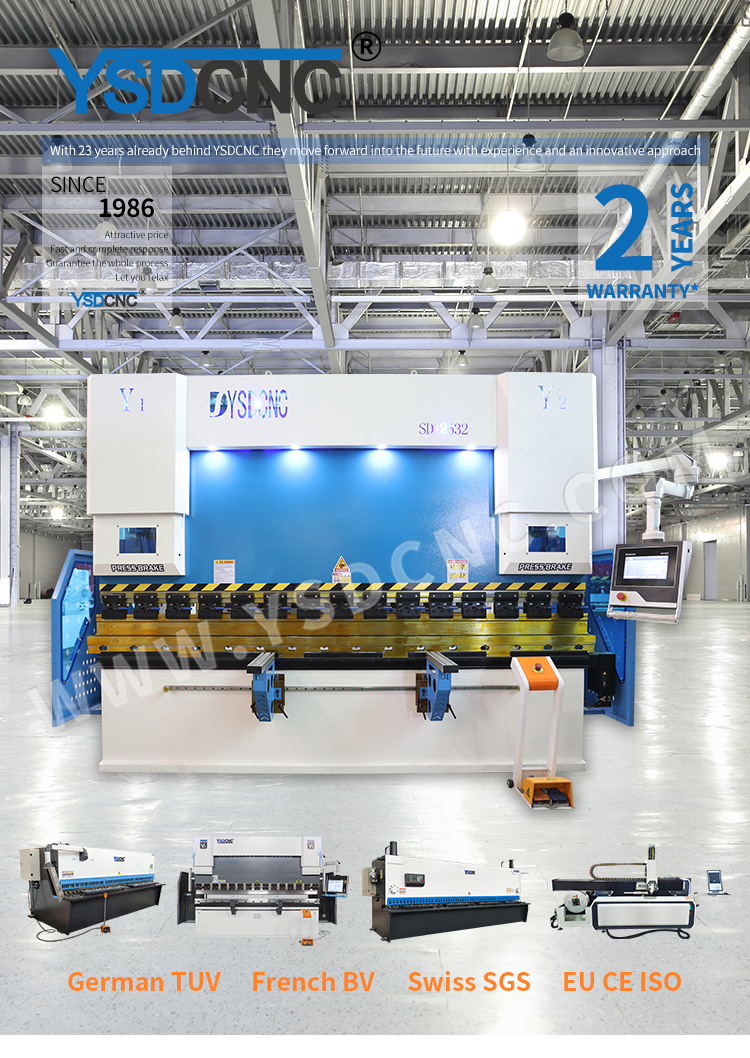 WE67k 125ton3200 CNC Electro-hydraulic Press Brake Machine with DA-53T (4)