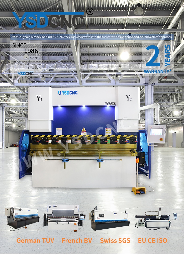 WC67K 80TON2500 Servo Hydraulic Press Brake with TP10, Sheet Bending Machine for Sale (4)