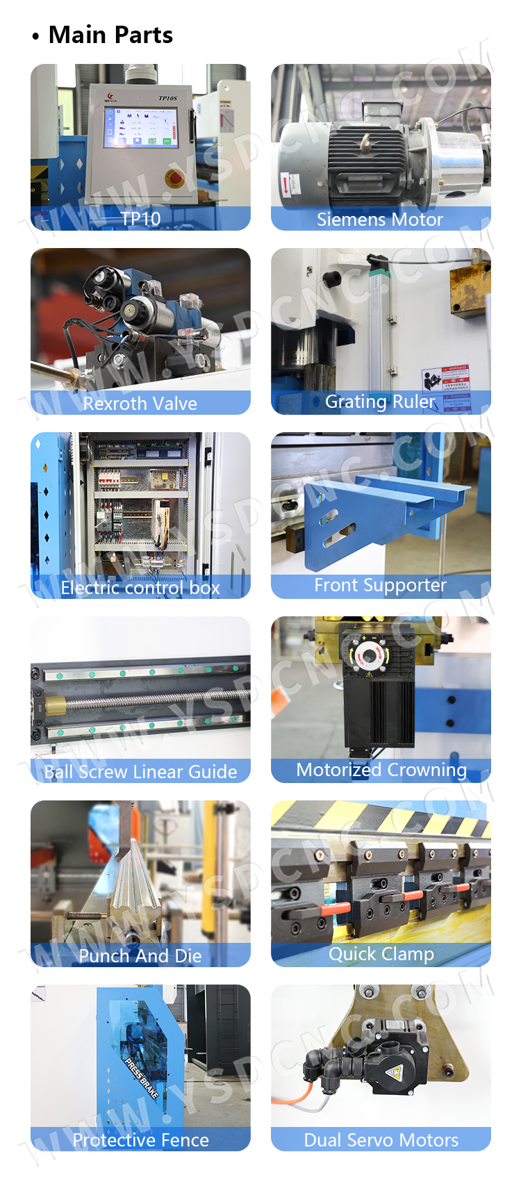 WC67K 30TON800 Servo Hydraulic Press Brake with TP10, Sheet Bending Machine for Sale (5)